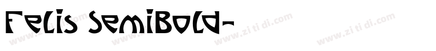 Felis SemiBold字体转换